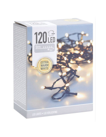 LED-verlichting - 120 LED's - 9 meter - extra warm wit