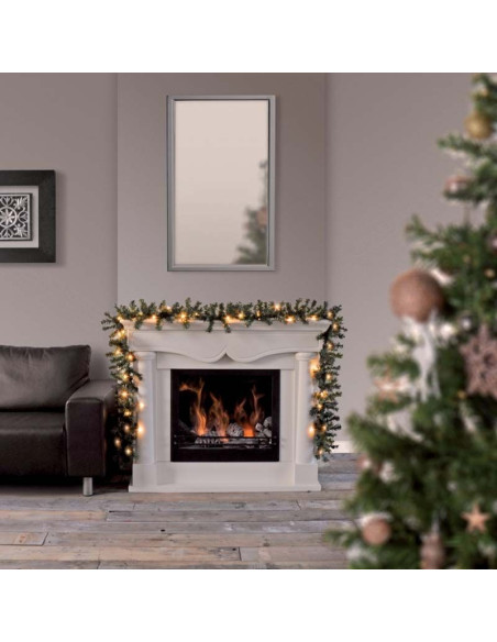 Guirlande met 30 LED - warm wit - 2.70 meter - met timer - op batterij