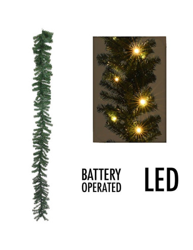 Guirlande met 35 LED's - 270 cm - met timer -...