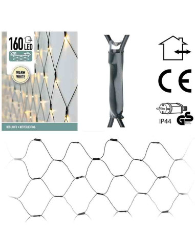 Netverlichting 160 LED's - 200x100 cm - warm...