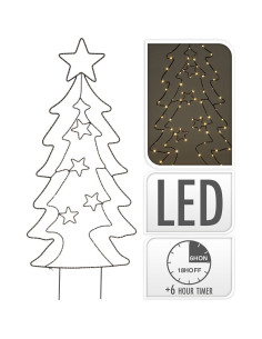 Tuinsteker Kerstboom 90 LED Extra Warm Wit
