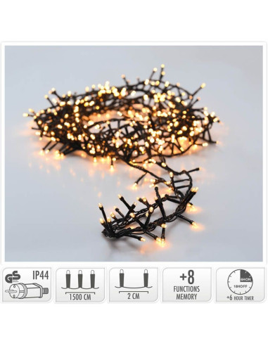 Micro Cluster met Haspel - 750 LED - 15 meter -...