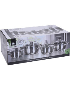Pannenset - 8-delig - RVS 2