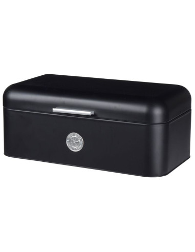 Metalen Broodtrommel - zwart