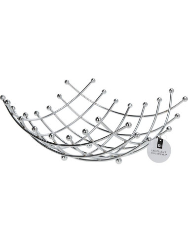 Fruitschaal - Chroom - 32 x 30 cm