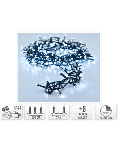 Micro Cluster met Haspel - 500 LED - 10 meter -...