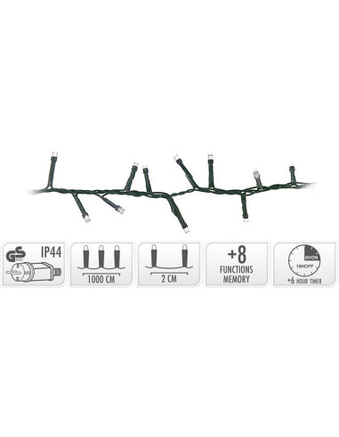 Micro Cluster met Haspel - 500 LED - 10 meter -...