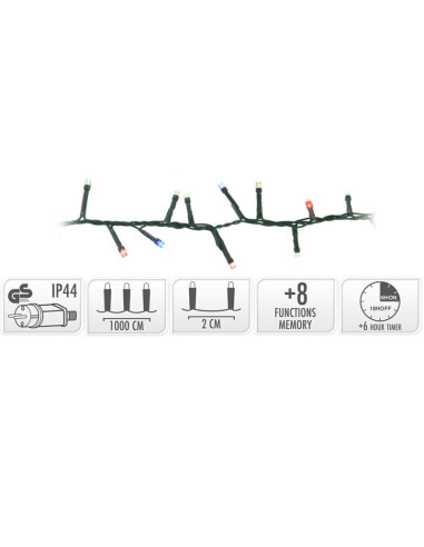 Micro Cluster met Haspel - 500 LED - 10 meter -...