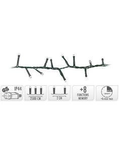 Micro Cluster met Haspel - 1250 LED - 25 meter - met... 2