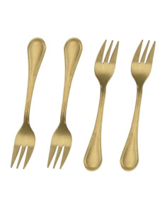 Gebaksvorkjes - 4 stuks - goudkleurig 2