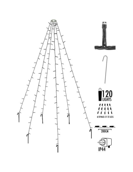 Vlaggenmast verlichting 120 LED's