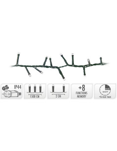 Micro Cluster met Haspel - 750 LED - 15 meter - met timer... 2