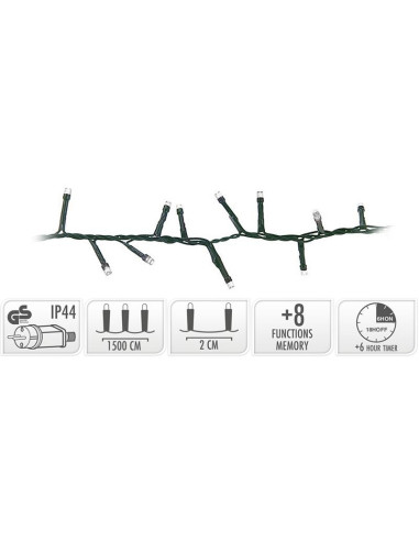 Micro Cluster met Haspel - 750 LED - 15 meter -...