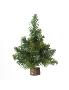 Kerstdecoratie Kunst kerstboompje Groen 25cm hoog 31 takjes