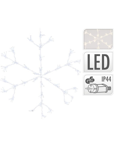 Sneeuwvlok 216LED - 60cm - Warm Wit
