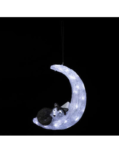 Acryl Kerstfiguur - Maanverlichting op...