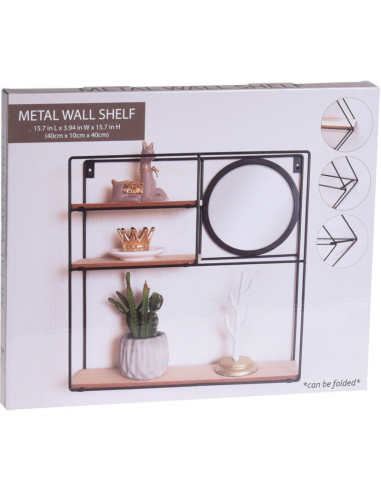 Wandrek met Spiegel - 3 planken