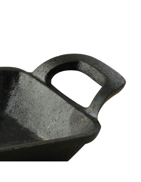 Masterpro Rechthoekige Mini Pan - met Serveerplank -Gietijzer