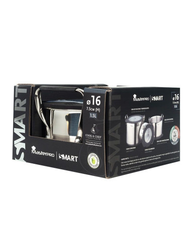 Masterpro Pan met Siliconen Deksel -  Ø16 cm