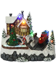 Kersttafereel - Trein - met verlichting en beweging - op... 2