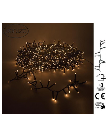 Micro Cluster - 800 LED - 16 meter - extra warm wit