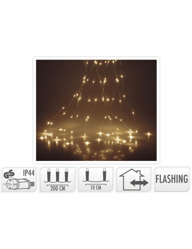 Cascadeverlichting met vuurvliegjeseffect  -...