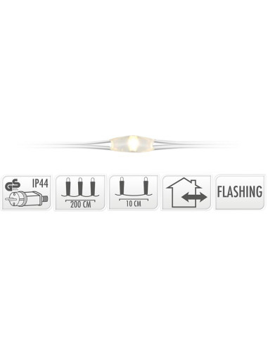 Cascadeverlichting met vuurvliegjeseffect  -...