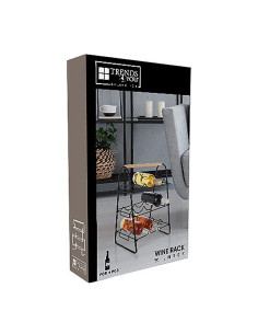 Metalen Wijnrek voor 9 flessen 2