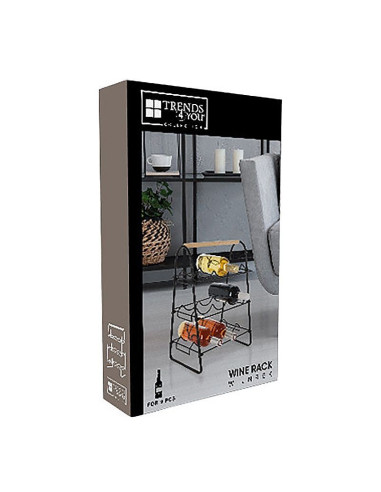 Metalen Wijnrek voor 9 flessen