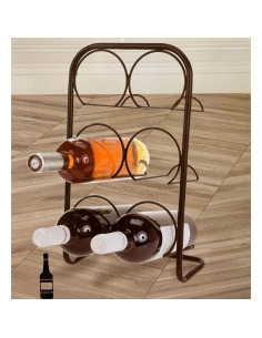 Metalen Wijnrek  voor 6 Flessen 2