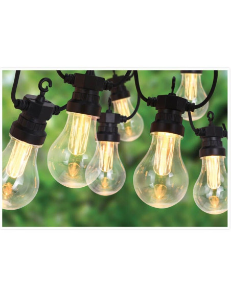 Lichtsnoer met 10 LED Reflector Lampen - voor buiten