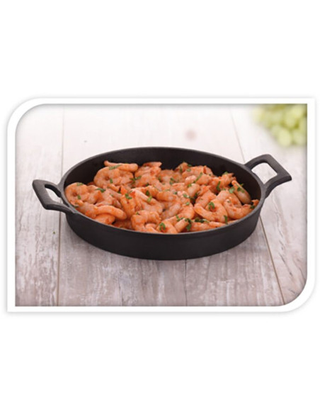 Rond Tapas Pannetje - Gietijzer -  20cm