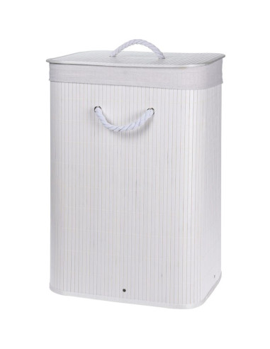 Opvouwbare Wasmand - Bamboe - Wit