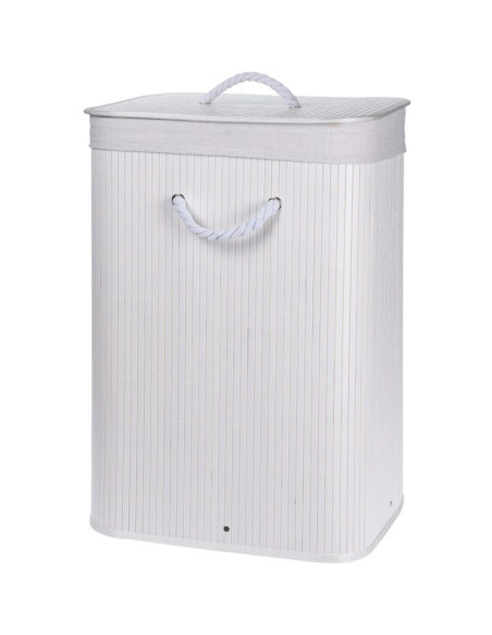 Opvouwbare Wasmand - Bamboe - Wit