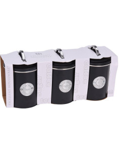 Voorraadbussen Klassiek zwart - set van 3 stuks 2