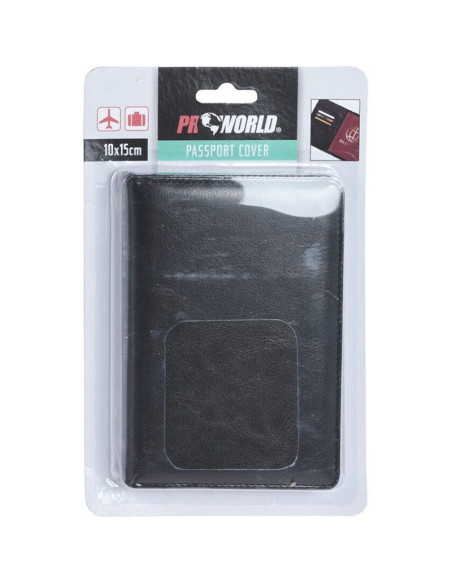 Paspoorthouder - leder look - 10x15cm