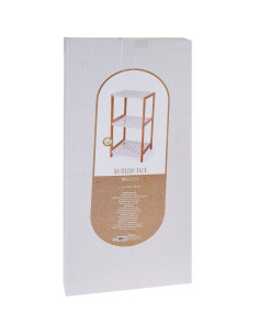 Handdoekenrek van bamboe en MDF 2