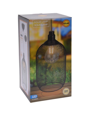 Solar Hanglamp - LED filament - metaal - warm wit