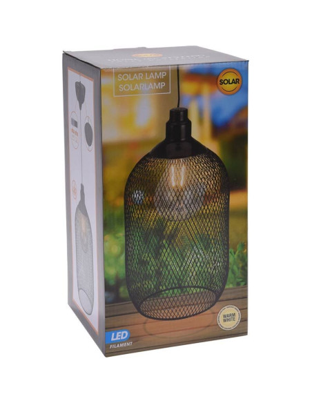 Solar Hanglamp - LED filament - metaal - warm wit