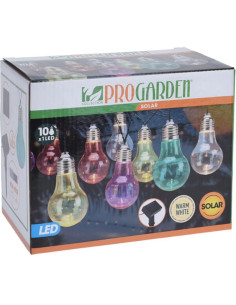 Feestverlichting - Solar Lamp - 10 LED Lampen - Multicolour 2