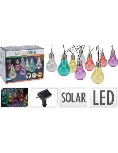 Feestverlichting - Solar Lamp - 10 LED Lampen -...