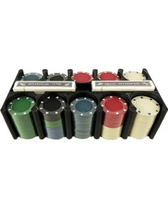 Pokerset 200 pokerchips - inclusief kaarten, pokermat en... 2