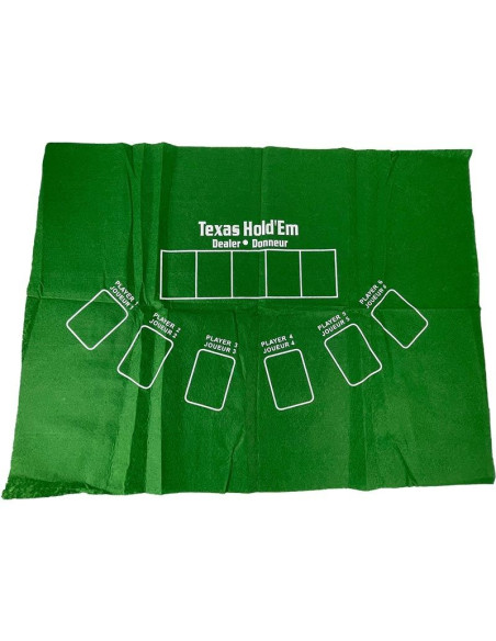 Pokerset 200 pokerchips - inclusief kaarten, pokermat en dealer, big blind en small blind