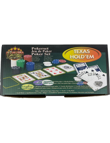 Pokerset 200 pokerchips - inclusief kaarten,...