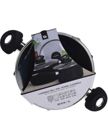 Braadpan met deksel - Ø24cm