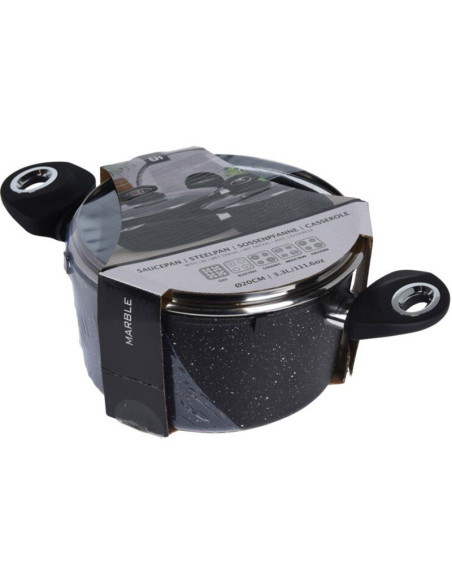 Braadpan met deksel - Ø20cm - gesmeed aluminium