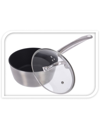 Steelpan met deksel - Ø18cm - gesmeed aluminium