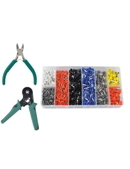 Brüder Mannesmann Krimptang - incl. 1200 Hulzen en Zijsnijtang