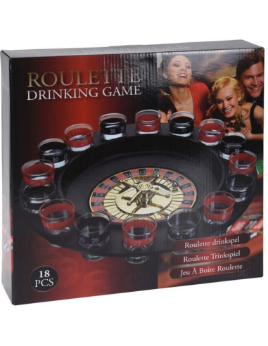 Roulette Drankspel - 16 shotglaajes