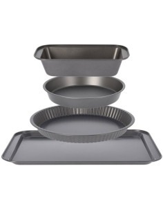 La Cucina Bakvormen Set - 4 delig - Diverse Maten